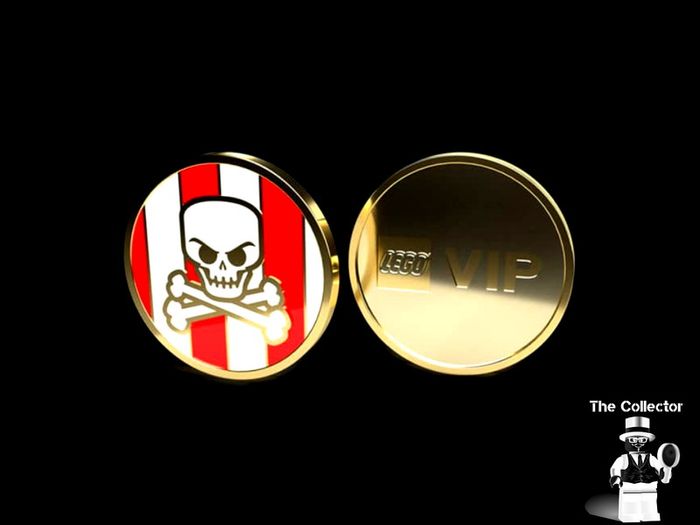 LEGO VIP Pirate Coin Part Of The Lego Coin Collection Rare Collectible Limited Edition Pirate Coin New