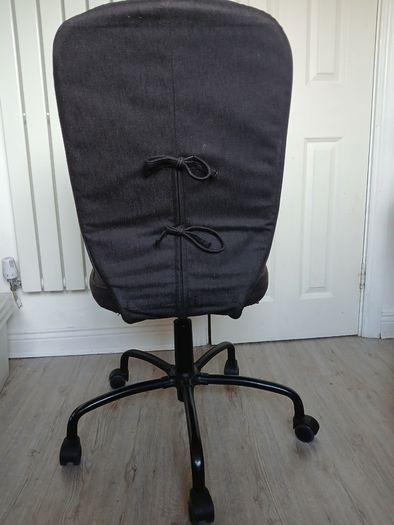 IKEA Lillhojden fark grey Wheeled Swivel Desk Computer Chair Removable Cover