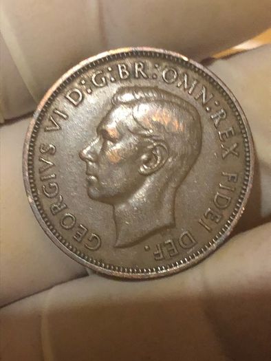 George VI half penny  x 36 Pictures