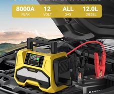 Yusman 8000A Battery Jump Starter with Compressor