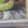 a large oil painting on canvas of a still life signd harris Image 5