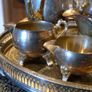 Tray/tea/coffee/sugar Milk Pots (silver Plated). Image 3
