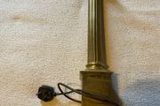 Vintage Brass Corinthian Column Table Lamp Fair Condition Working