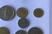 Set of French Pre-Euro coins
