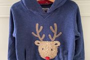 Rudolph navy Christmas hoodie 18-24m