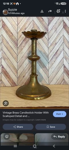 brass candle holder