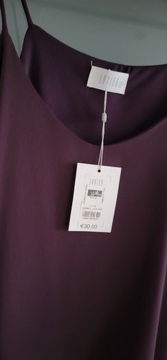SAVIDA burgundy lace detail cami Sz 12 UK - Bnwt Rrp 30