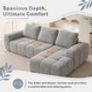 Softy Compressed Sectional sofa c/w chaise Image 4
