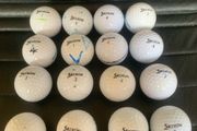 (16) Soft Srixon golf balls