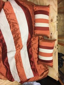 bedroom cover and cushions