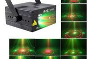 DJ Laser 3 Lens 40 Pattern Club RG Laser BLUE LED Stage Lighting Home Music Party Professional Projector DJ Light Disco DJ Stage Music Disco Lights