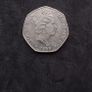 Isle of Man : 1990 , 50p " Ellan Vannin Computer " Coin - Circulated Image 2