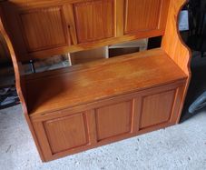 Real Pine Monk's Bench