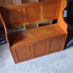 Real Pine Monk's Bench