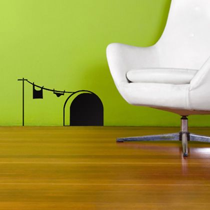 funny mouse wall decal
