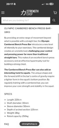 Strengthmax Seal Row Bench +olympic Camber Barbell + Jaw Lock Collars, Bargain!!