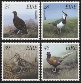 1989 Ireland Fauna & Flora: Game Birds Commemorative Stamps Mint Never Hinged (MNH)