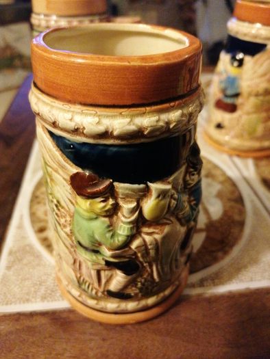 4 Vintage Beer Tankards made in Japan