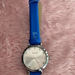 Seconda Ladies Watch With Blue Leather Strap
