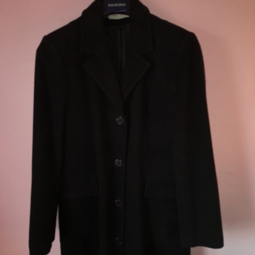FAIRWEATHER Quality Brand Long Black Coat