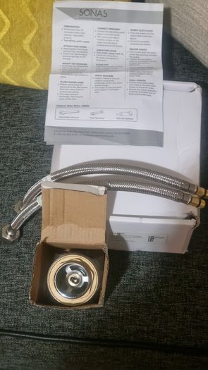 Bathroom or kitchen jasmin by sonas chrome taps with flexes new in boxes