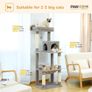 143cm Cat Tree, Big Cat Tower with Large Hammock for Indoor Cats Image 3