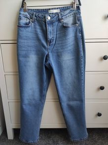 Dunnes Stores Blue Straight Leg Jeans Size UK 12 Never Worn