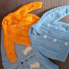 Hand knit cardigans