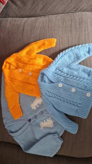 Hand knit cardigans