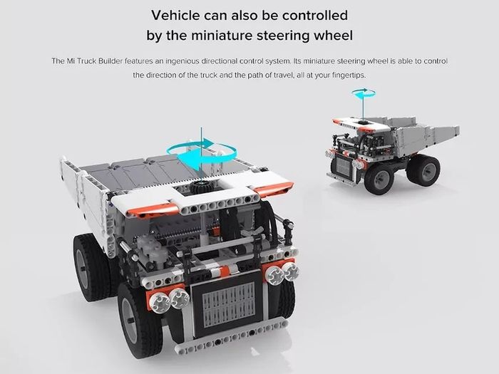 Xiaomi Mi Building Block Mine Truck Steering Wheel Control Dump Lift Smart Remote Control For Kids