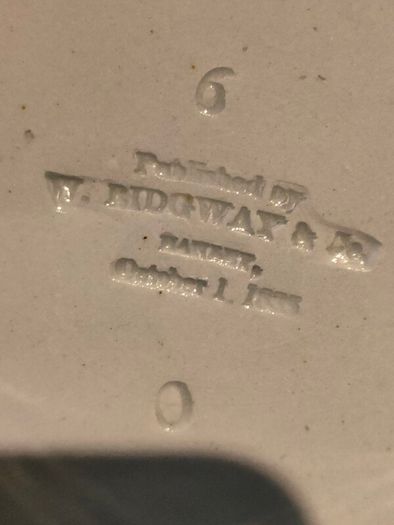 10" W.Ridgway Georgian Saltware Pitcher