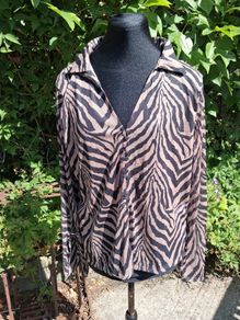 Leopard print sheer blouse by NEXT