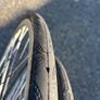 Campagnolo Record wheels (used) with brand new Continental Grand Prix 4000's II tyres 700x23. Image 5
