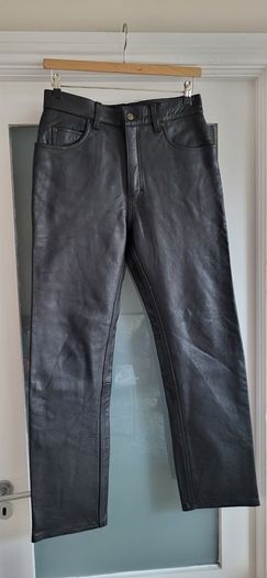 Challenge Leather Team Ladies Motorcycle trousers (black leather jeans style) - Sz 32 (Fit 12UK) - Rrp 189 (New)