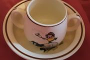 Nice vintage baby bowl and mug