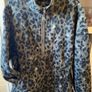 Leopard Print Half Zip Fleece Size Medium UK 16 BNWT Image 2