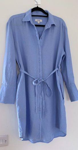 COS  Belted Linen Shirt Dress