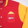 Spreadshirt Cheez It Red Yellow Varsity Bomber Jacket Size M Image 2