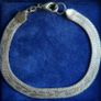 Vintage 925 Silver Flat Herringborne Bracelet length 8" x 9.9g Image 5