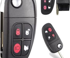 For 2002 Jaguar S Type Key Fob For Jaguar Key For Jaguar X Key Fob For X Type 2009 Key For X Type 2009 Key 4 Buttons For Jaguar Key Fob with Uncut Blade