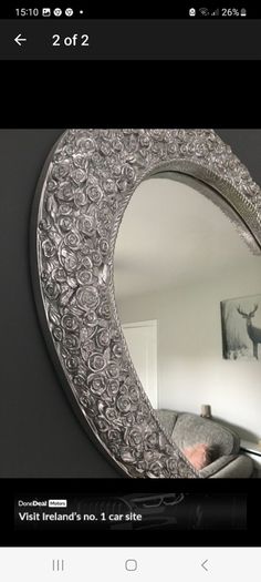 large heart mirror