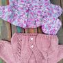 5 x Handknit cardigans and hats Image 5