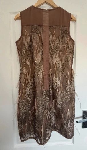 Part Two Copenhagen sequin dress with feathers