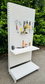 Tools Organiser Rack - Shelving - Peg Board With Hooks