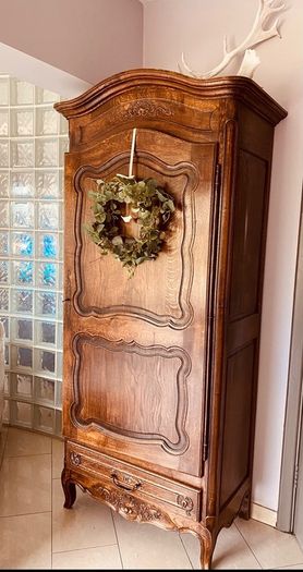 Antique French Bonnetiere Armoire