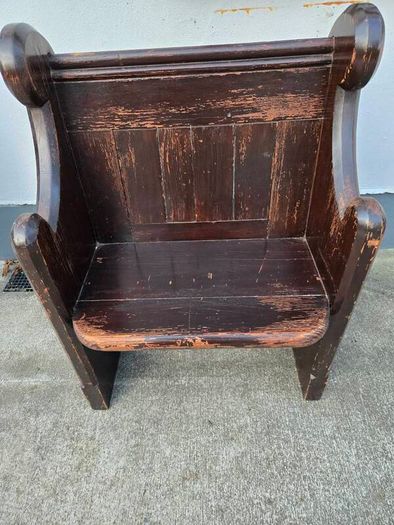 Victorian 2 seater pew or bench