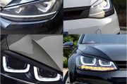 VW Two Car Decorative Strips, Headlight Covers, Meticulously Designed Eyebrow Trim Covers,