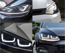 VW Two Car Decorative Strips, Headlight Covers, Meticulously Designed Eyebrow Trim Covers,