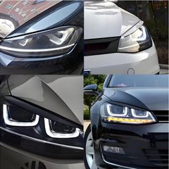VW Two Car Decorative Strips, Headlight Covers, Meticulously Designed Eyebrow Trim Covers,
