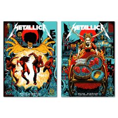 Metallica M72 Dublin 19th / 21st June - 2 x A3 Posters (Reprints)